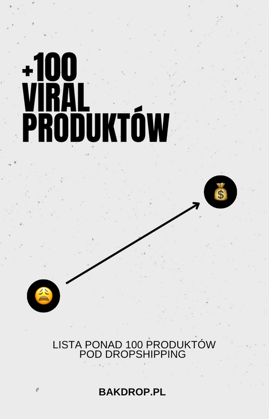 E-BOOK Lista +100 Viral Produktów pod Dropshipping